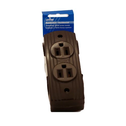 Leviton 5238 15 Amp 125 Volt, Lev-O-Let Receptacle Duplex, Almond