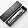 Hamans Titanium Ballpoint Writing Pen Side Press Push Clip Retractable 5.28“ with Pocket Clip Refillable Compact Size
