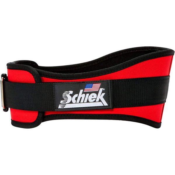 Schiek Sports Model 2006 Nylon 6" Weight Lifting Belt - Small - Red