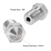 sourcing map 0.6mm 3D Printer Nozzle Head M6 Thread Replacement, Stainless Steel 2pcs
