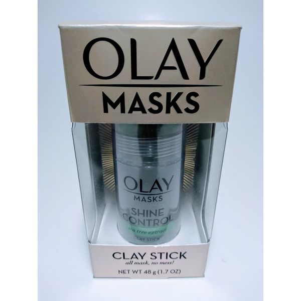 Face Masks by Olay, Shine Control with Tea Tree Extract, Facial Mask Stick, 1.7