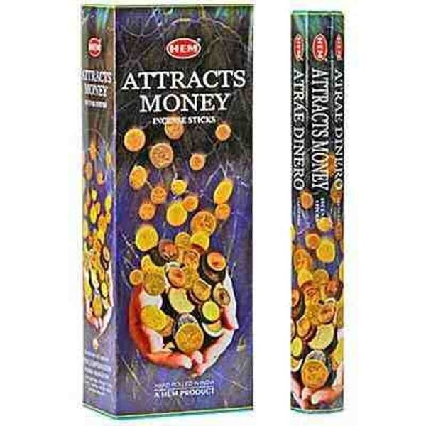 HEM Hex 20 Stick Incense Pack - Attracts Money