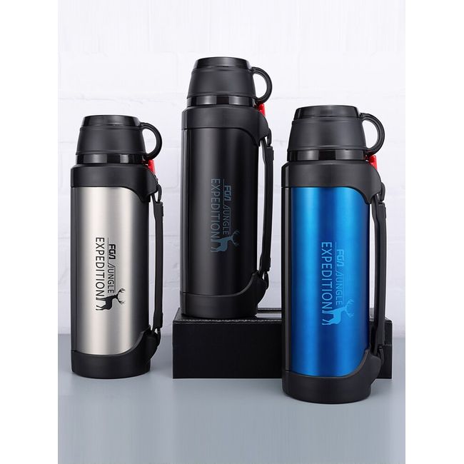 1200/1900ML Camping Thermos Thermal Water Bottle for Travel