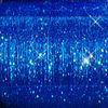 40" Sparkling Hair Tinsel 100 Strands (Blue Flame)