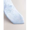 NEXT Krawatte mit Blumenprint und Einstecktuch, Set Blau one size
