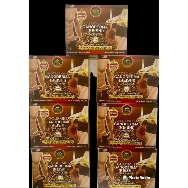 Coffee With Reishi Ganoderma  With Colombian Coffee. 7 Boxes