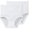 Schiesser Damen-Taillenslip 2er-Pack weiß Größe 40