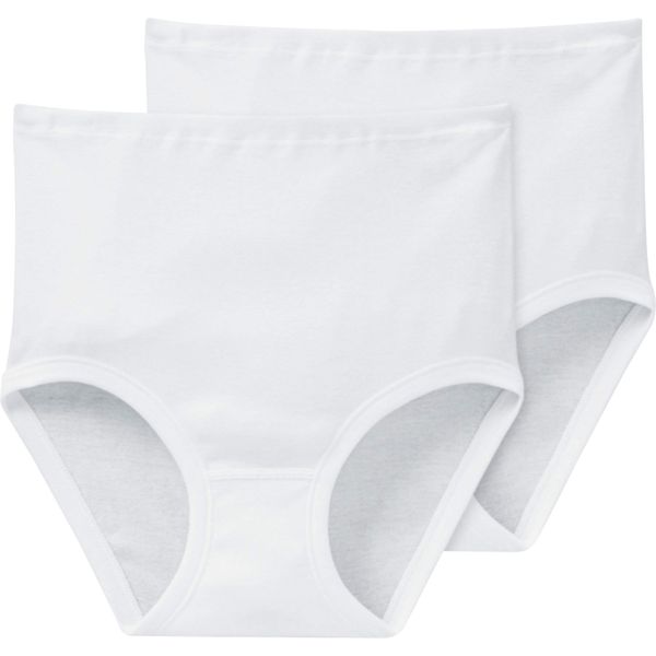 Schiesser Damen-Taillenslip 2er-Pack weiß Größe 40