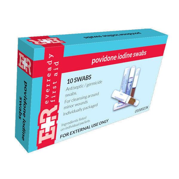 EVER READY POVIDONE IODINE SWAB AMPULES - 10Swabs