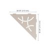 Schluter SHELF-E - Triangular Curve Design - Cream - SES1D6TSC