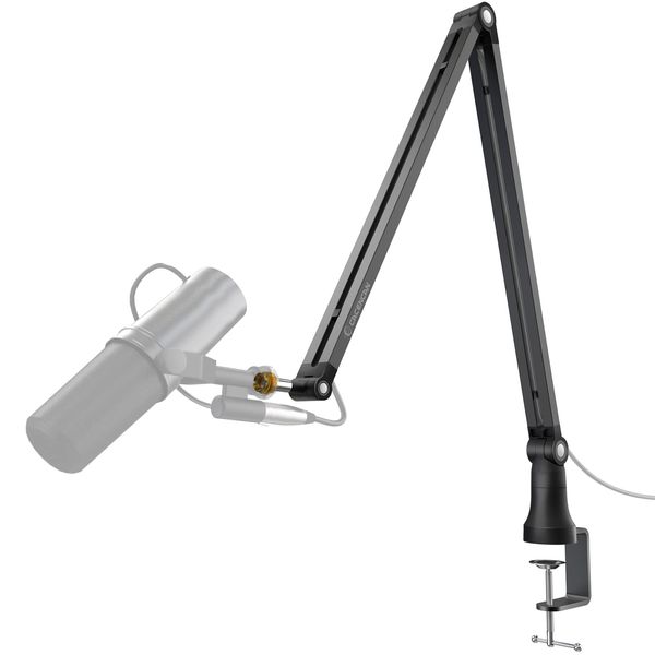 CACENCAN M01 Microphone Arm, Microphone Stand, Arm, Microphone Boom Arm Stand, Built-in Springs, Adjustable Angle, Extendable, Foldable, Live Broadcasting, Live Broadcasting, Recording, Wiring Hook