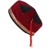 Siesta Nepalese Velvet Smoking Hat - Red Black