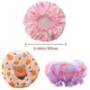 TCOTBE 3 Pcs Kids Shower Caps Rabbits Prints Double Layers Children Shower Caps PEVA Bath Hats for Kids Reusable Cartoon Animal Kids Bonnets Hair Covers for Boys and Girls