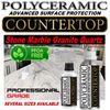 POLYCERAMIC COUNTERTOP PROTECTION CLEAR COATING ETCH & STAIN RESISTANT