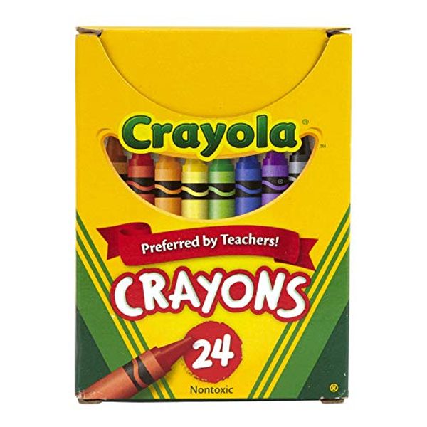 Binney &amp; Smith Crayola(R) Standard Crayon Set, Lift-Lid Box, Assorted Colors, Box Of 24