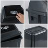 Idotry Plastic Trash Can Kitchen Garbage Bin with Swing Lid Wastebasket 4 Packs