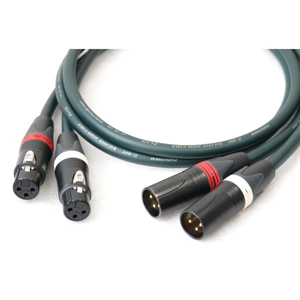 FURUTECH Full Tech FA-13S α-Conductor Single Wire, 2-Pair XLR Microphone Cable (0.5m)