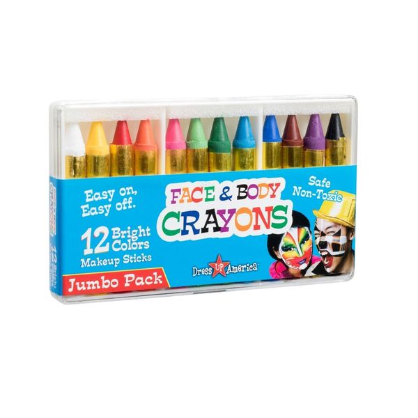 12 Face Paint Crayons Set