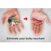 KeySmart - Compact Key Holder & Keychain Organizer (up to 8 Keys, Red)