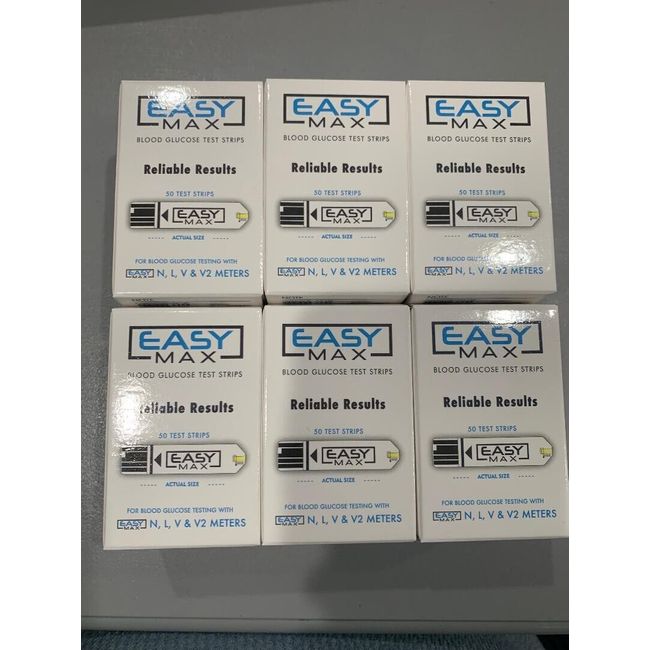 Easymax Blood Glucose 300 Test Strips Exp 4/28/2025