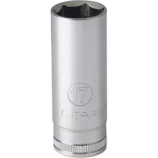 1/4" Drive, 9mm Metric Socket, 6 Points, Socket 9mm 1/4D 6Pt, Deep, Mfr: 80144-A