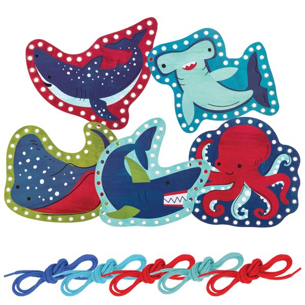 Stephen Joseph Lacing Cards, Shark