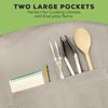 Bronta Mill Plain Unisex Chef Work DIY Apron with Twin Pockets - Stone