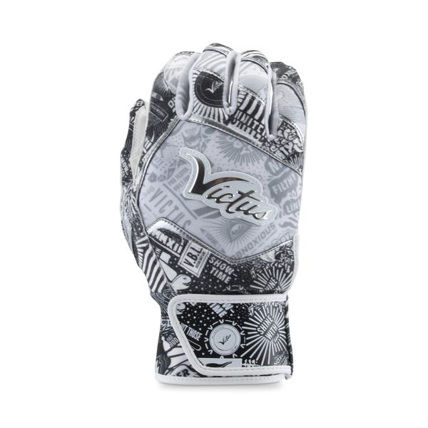 Victus - NOX Batting Glove White/Silver (VBGNOX-W/SL-AXL)