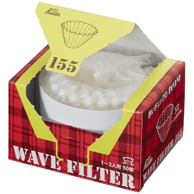 Kalita Wave Filter 155 Paper Coffee Filters 50 Count