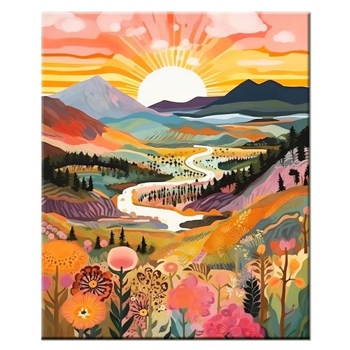 YALKIN Paint by Number for Adult Kits, DIY Oil Acrylic Painting Kits for Adults Beginners on Canvas for Home Wall Decor Gifts 16x20 inch/40X50CM (No Frame)