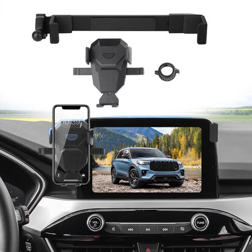 Sunsdrew Car Phone Holder for 2020-2025 Ford Escape Accessories,Adjustable Explorer Phone Mount for 8-inch Screen,Hands-Free Ultra Stable Phone Stand