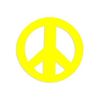 Peace Sign Tanning Stickers Big Roll