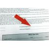 Removable Document Arrow Labels Red Transparent 1 x 2 Inch 500 Total Stickers