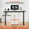 40" Black Electric Standing Desk Height Adjustable Home Office Computer Table