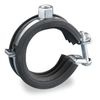 Cushioned Pipe Clamp, Pipe Size 1/2 In