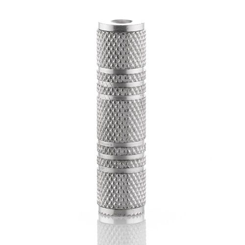 deleyCON 3.5 mm Jack Socket to 3.5 mm Jack Socket - Audio Adapter Coupling Metal Stereo