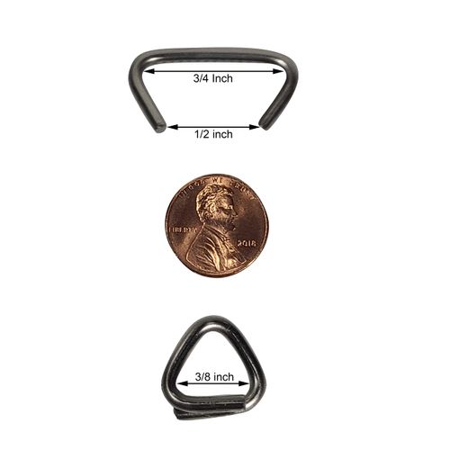 3/4 Stainless Steel Hog Rings - Made in The USA (100 Count bag-4oz)