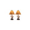 Signature Design By Ashley Derek Rustic Cabin Antler Lamp Set, 2 Count, Brown...