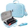 Switch Case Compatible with Nintendo Switch/Switch OLED Model, Portable Full Protection Hard Shell Soft Lining Travel Carrying Storage Case for Switch Console Pro Controller Accessories(Newest Blue)