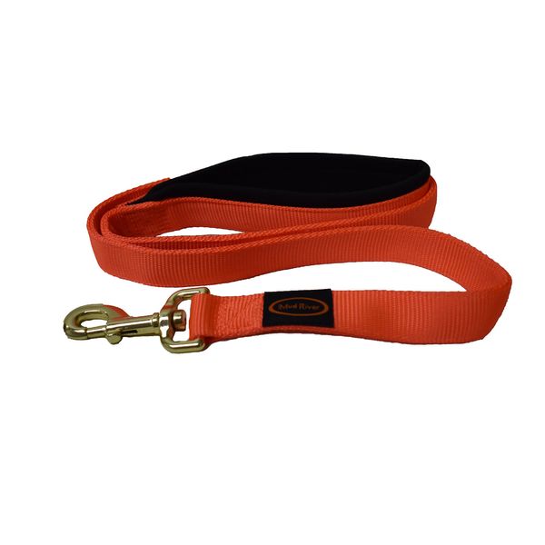 Mudriver Mud River Soft Grip Leash, 48", Orange