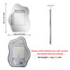 Chic Cloud-shape LED Bathroom Mirror Adjustable 3 Color Vanity Mirror w Demister