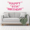 Happy 8th Birthday Customisable Recyclable Card Party Bunting