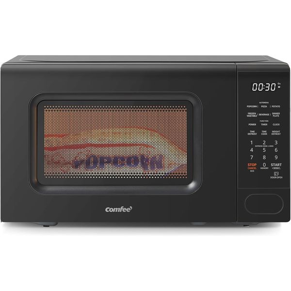COMFEE CMO-C20M1WB Countertop Microwave Oven, 0.7 Cu.Ft Small Microwave with 11 
