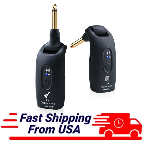 Wireless Guitar System Wireless Audio Electric Guitar Transmitter Receiver USA