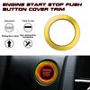 Gold Go Engine Start Push Button Ring Sticker Trim For Honda Civic Accord 10th