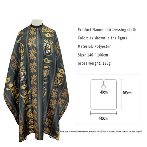 Yoaeyok 1 x Hairdressing Cape, Hair Salon Cape, Hairdressing Cape, Adult Adjustable Hair Cutting Cape, Professional Waterproof Hair Styling Cape for Colouring and Hair Cutting, brown
