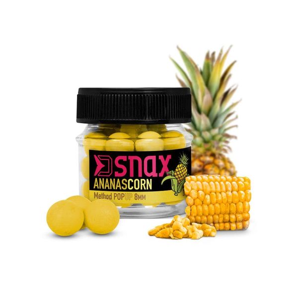 20g 5,5mm SNAX POP UP KÖDER Pop Up Mini Boilie Mais Ananas