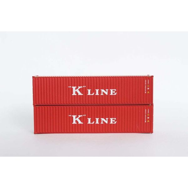 JTC Model Trains 405099 N K-Line 40' High Cube C.S. Container Set #4 (Pack of 2)