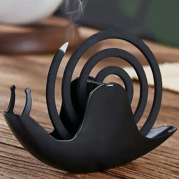 WIEXUN Mosquito Trap Incense Holder, Snail Shape, Mosquito Repellent Holder, Fishing, Outdoor, Garden, Indoor Use, Wrought Iron