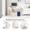 Blue Bamboo Bathroom Accessories Set 8 Piece Ensemble for Decorative Countertop